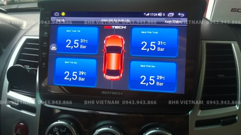 Màn hình DVD Android xe Mitsubishi Pajero Sport 2011 - 2017 | Gotech GT8 